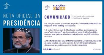 CNBB divulga nota e diz que Kelmon não tem vínculo com Igreja Católica